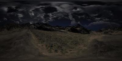 VR 360 Huge Dark Clouds over Scottish Highlands video