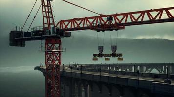 Puente de carretera en construcción video