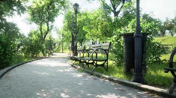 empty park after park is closed due to Coronavirus Covid-19 pandemic outbreak video