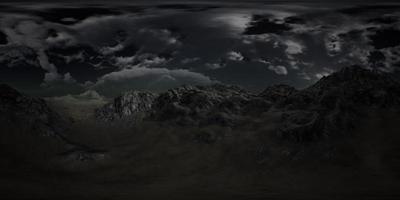 vr 360 riesige dunkle Wolken über den schottischen Highlands video