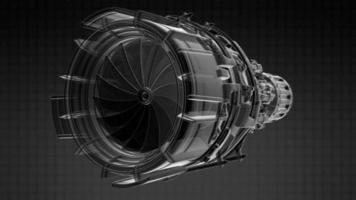 Rotate Jet Engine Turbine video