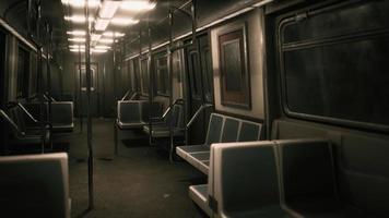 Subway wagon is empty because of the coronavirus outbreak in the city video