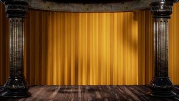 cortina de palco com luz e sombra video