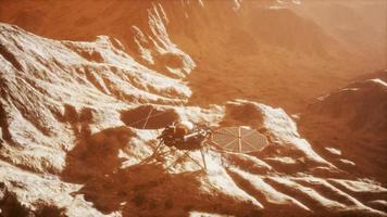 Insight Mars exploring the surface of red planet video