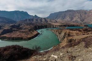 Sulak canyon. Chirkeyskaya HPP.Nature Of The Caucasus. Dagestan, Russia. photo