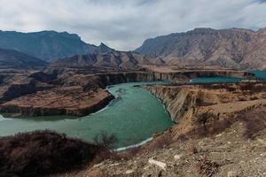 Sulak canyon. Chirkeyskaya HPP.Nature Of The Caucasus. Dagestan, Russia. photo