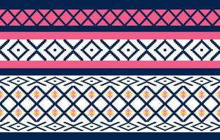 geometric ethnic seamless pattern traditional background Design for carpet,wallpaper,clothing,wrapping,batik,fabric,Vector illustration embroidery style. vector