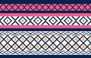 geometric ethnic seamless pattern traditional background Design for carpet,wallpaper,clothing,wrapping,batik,fabric,Vector illustration embroidery style. vector