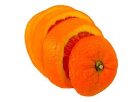 Orange slice isolated on white background photo