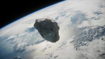 Dangerous asteroid approaching planet Earth video