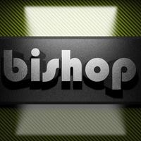 bishop word of iron on carbon photo