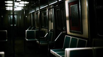 Subway wagon is empty because of the coronavirus outbreak in the city video