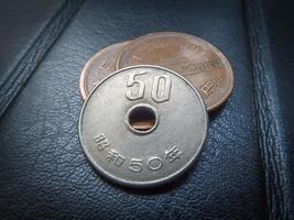 moneda japonesa dinero, moneda, concepto, negocio foto