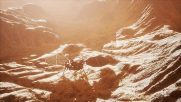 Insight Mars exploring the surface of red planet video