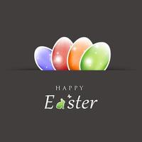 Beautiful Easter background with Easter rabbit. 3d illustration photo