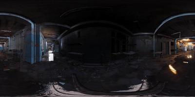 VR360 view of abandoned soviet base video