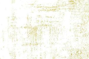 grunge textura dorada sobre fondo blanco. esbozar la superficie para crear un efecto desgastado. diseño gráfico de grano superpuesto. foto