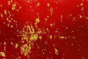 Red, golden texture surface. photo