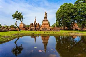 Sukhothai historical park at Sukhothai province in Thailand photo