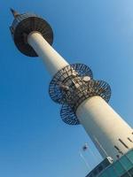 Namsan Tower, also known as North Seoul Tower, is a famous landmark in Seoul, South Korea. Photo taken March 07, 2014 in Seoul, South Korea.