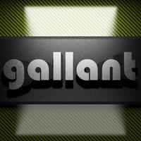 gallant word of iron on carbon photo