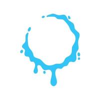 splashing water circle text frame For decorating Songkran festival posters. vector