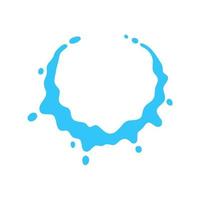 splashing water circle text frame For decorating Songkran festival posters. vector