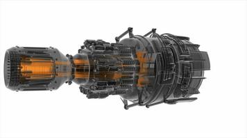 Loop Rotate Jet Engine Turbine video
