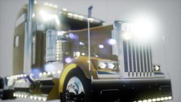 trilha de caminhão americano brilhante em estúdio video