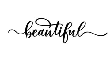 Beautiful lettering logo template inscription. vector