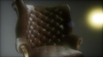 vintage leather armchair boss video