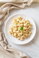 macaroni and cheese with herbs photo