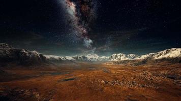 montaña del himalaya con estrella en la noche video