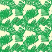 Brushstrokes and thin stripes seamless pattern. Cross Hatching endless background. Grunge backdrop. vector