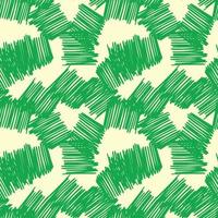 Brushstrokes and thin stripes seamless pattern. Cross Hatching endless background. Grunge backdrop. vector