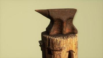 Old rusty anvil from the village forge video