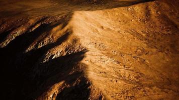 Aerial view of red Desert with sand dune video