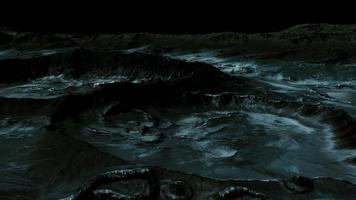 surface de la lune avec de nombreux cratères