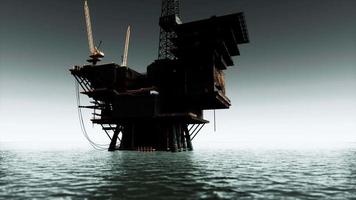 plate-forme de tête de puits pétrolière et gazière offshore