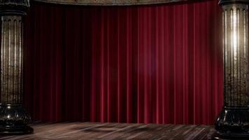 cortina de escenario con luces y sombras video