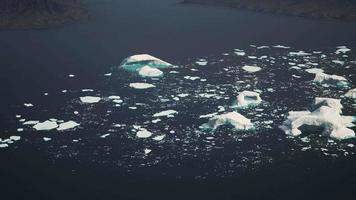 panoramisch uitzicht op grote gletsjer in alaska video