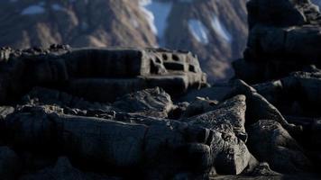 rock and stones in Alps mountains video