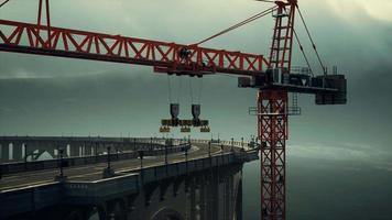 Puente de carretera en construcción video