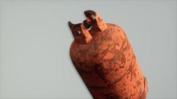 peligro viejo contenedor de gas oxidado video
