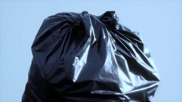 close up of a plastic bag for trash waste