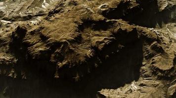 View of the alien planet landscape video