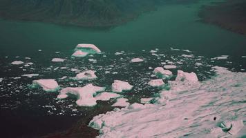 vista panorâmica da grande geleira no alasca video