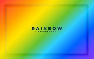 rainbow colors background with frame vector