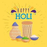 happy holi banner vector