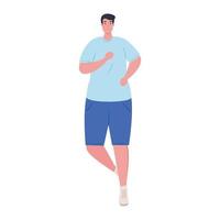 man running, man in sportswear jogging, male athlete, sporty person vector